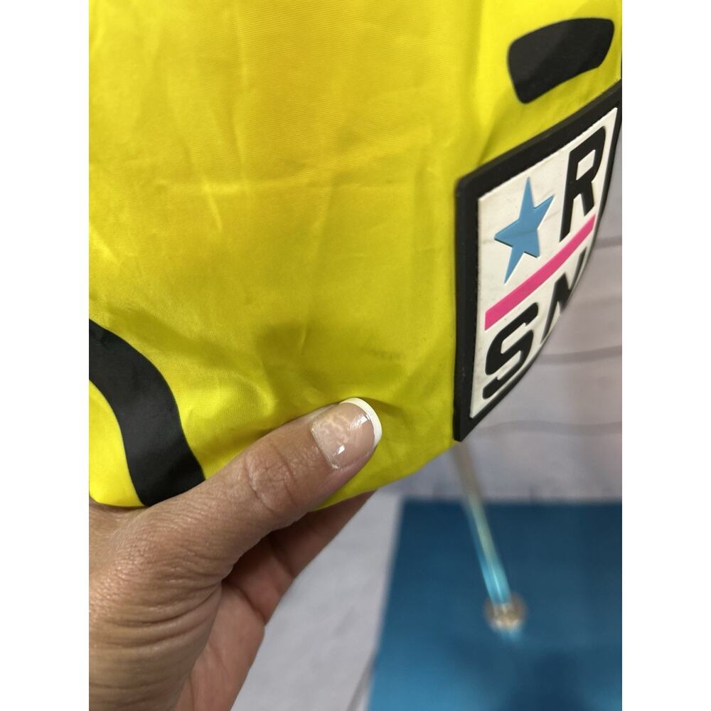Reason Windbreaker Jacket Womens S 90s Print Colorblock Hooded 1/4 Zip - Picture 4 of 7